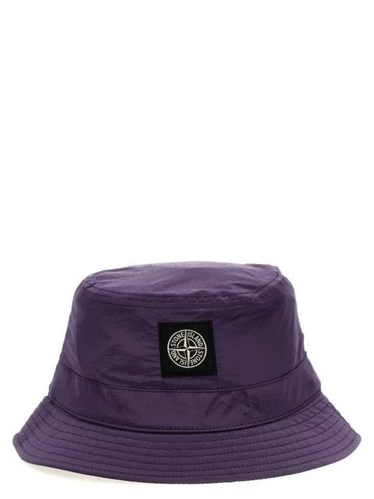 Econyl Regenerated Nylon Bucket Hat Purple - STONE ISLAND - BALAAN 1