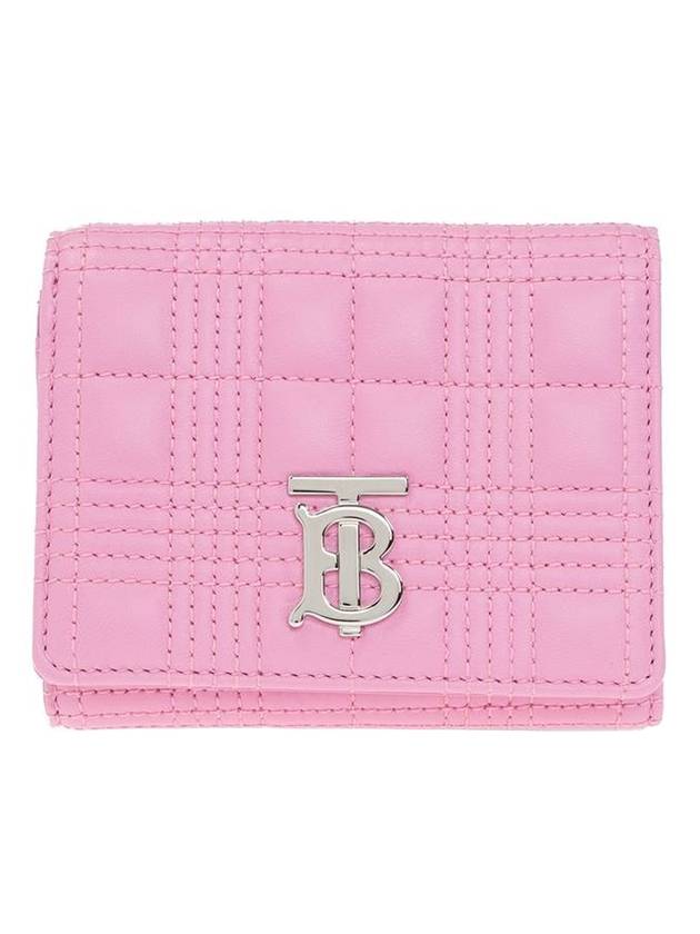 Lola Quilted Small Half Wallet Pink - BURBERRY - BALAAN 1