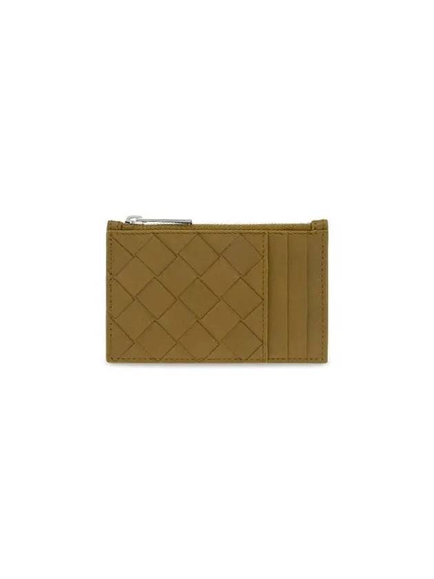 Intrecciato Zipper Card Wallet Acorn - BOTTEGA VENETA - BALAAN 1