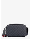 GG Supreme Fabric Leather Cross Bag Black - GUCCI - BALAAN 2