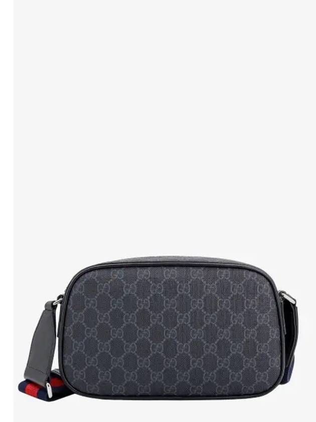 GG Supreme Fabric Leather Cross Bag Black - GUCCI - BALAAN 2