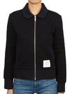 Women's Seersucker Loopback 4-Bar Zip-Up Jacket Navy - THOM BROWNE - BALAAN 2