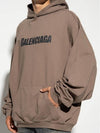 Destroyed Oversized Hoodie Brown - BALENCIAGA - BALAAN 5