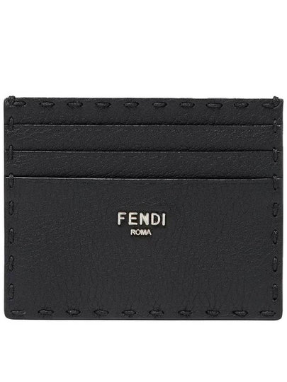 Selleria Leather Card Wallet Black - FENDI - BALAAN 2