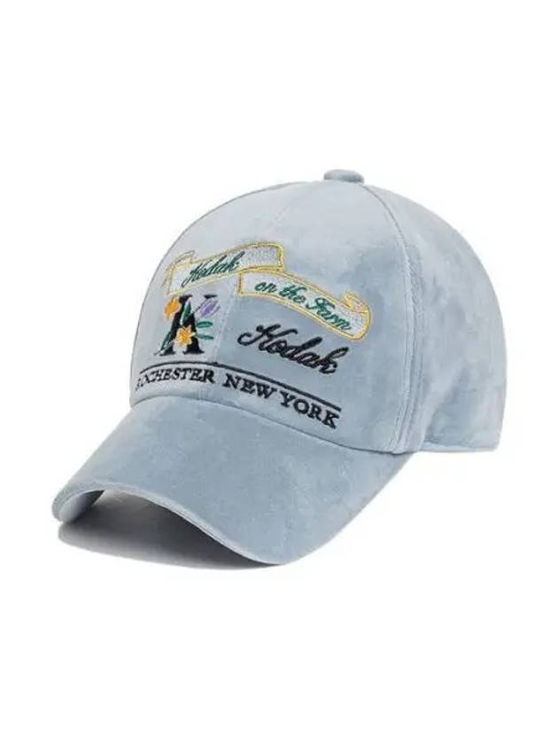 KODAK Apparel Garden Patch Velor Ball Cap S BLUE - KODO - BALAAN 1