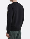 Compass Patch Cotton Sweatshirt Black - STONE ISLAND - BALAAN 5