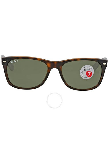 Ray Ban New Wayfarer Classic Polarized Green Unisex Sunglasses RB2132 902/58 58 - RAY-BAN - BALAAN 1