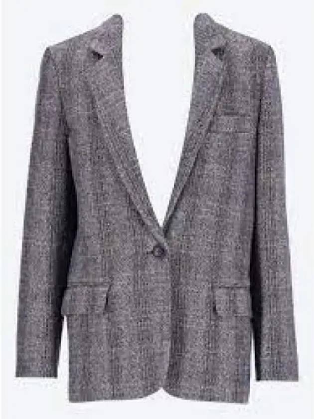 Charlene Single Breasted Wool Blazer Jacket Grey - ISABEL MARANT - BALAAN 2