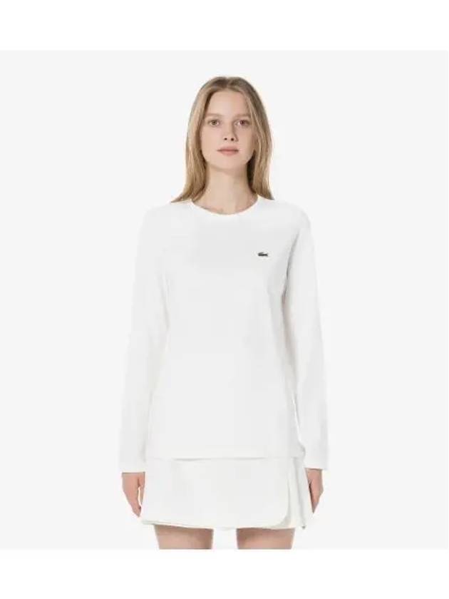 Women s Basic Long Sleeve T Shirt OFFWHITE Off White - LACOSTE - BALAAN 1