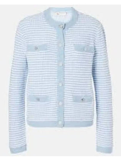 Kendra Cotton Cardigan Blue - TORY BURCH - BALAAN 2