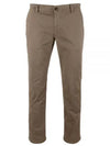 Chino Fit Tapered Stretch Cotton Satin Straight Pants Open Brown - HUGO BOSS - BALAAN 2