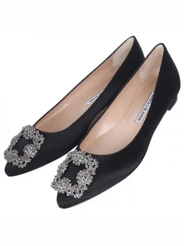 Hangisi Satin Flats Black - MANOLO BLAHNIK - BALAAN 2