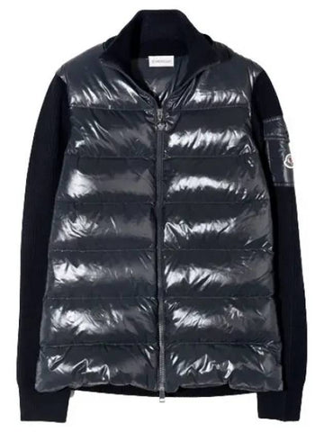 Logo Patch Padded Wool Cardigan Women s Jacket - MONCLER - BALAAN 1