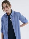 Buttondown small check signature fit shirt blue 0114 - VOYONN - BALAAN 3