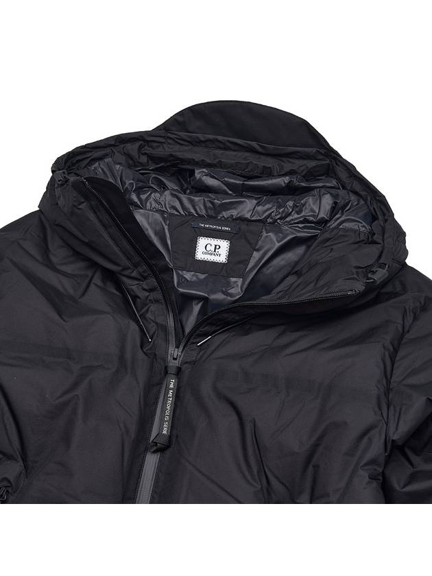 The Metropolis Series Pertex Hooded Down Padding Black - CP COMPANY - BALAAN 9