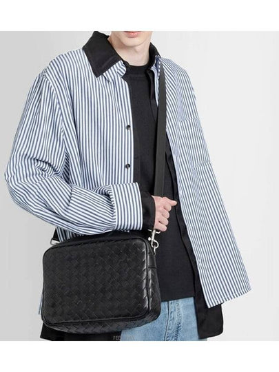 Intrecciato Camera Medium Cross Bag Black - BOTTEGA VENETA - BALAAN 2