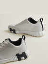 Bouncing Sneakers Calfskin Suede Goatskin Blanc - HERMES - BALAAN 4