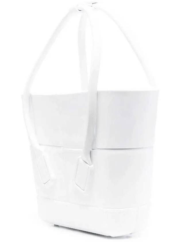 Arco Mini Rubber Tote Bag White - BOTTEGA VENETA - BALAAN 4