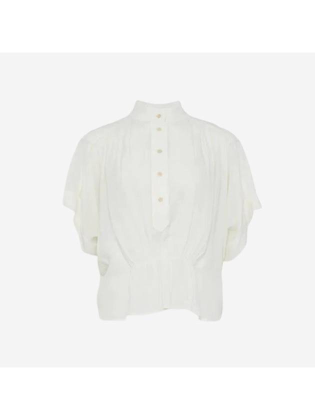 Azalea Short Sleeve Blouse Ecru - ISABEL MARANT - BALAAN 1