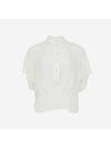 Azalea Short Sleeve Blouse Ecru - ISABEL MARANT - BALAAN 1