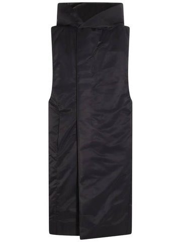 23 fw Black Padded Long Vest Down Jacket RR02C7921BR09 B0480941272 - RICK OWENS - BALAAN 1