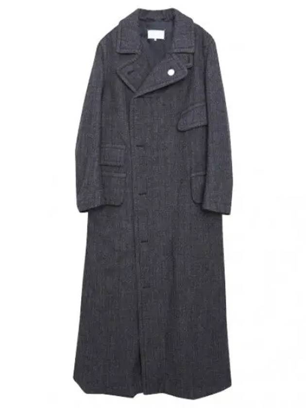 Men's Multi-Pocket Wool Double Coat Grey - MAISON MARGIELA - BALAAN 2