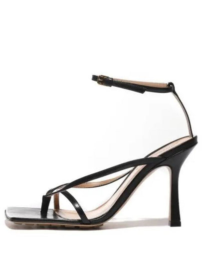 Metal Chain Stretch Sandal Heels Black - BOTTEGA VENETA - BALAAN 2