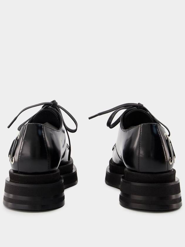 Heart Toe Grommet Brogue Loafers - Simone Rocha - Leather - Black - SIMONE ROCHA - BALAAN 3