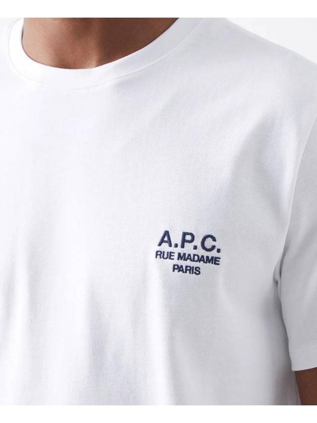 APC Raymond Logo Men s Short Sleeve T Shirt White COEZC H26840 - A.P.C. - BALAAN 2