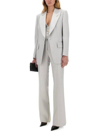 Tom Ford Wide Leg Tuxedo Tailored Pants - TOM FORD - BALAAN 2