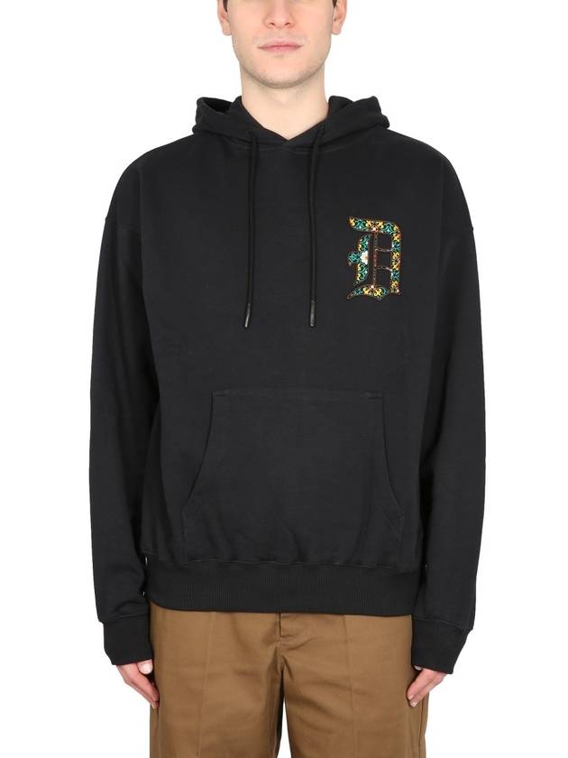 HOODED SWEATSHIRT WITH LOGO - DROLE DE MONSIEUR - BALAAN 1