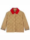 Kids 8053870 Vintage Check Quilted Jacket Jumper Archive Beige - BURBERRY - BALAAN 2