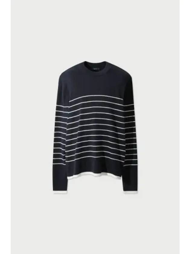 IDZI cashmere blend striped sweater NAVY white - IRO - BALAAN 1