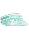 D Smash Toile De Jouy Sauvage Technical Cotton Visor Green - DIOR - BALAAN 4