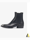 Metal Toe Cap Middle Boots Black - ALEXANDER MCQUEEN - BALAAN 2