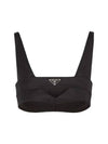 triangle logo bralette 240728S2321WQ8 - PRADA - BALAAN 2