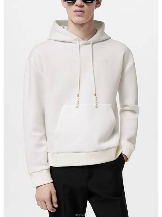 1AFJGZ Embroidered Jersey Hoodie - LOUIS VUITTON - BALAAN 1