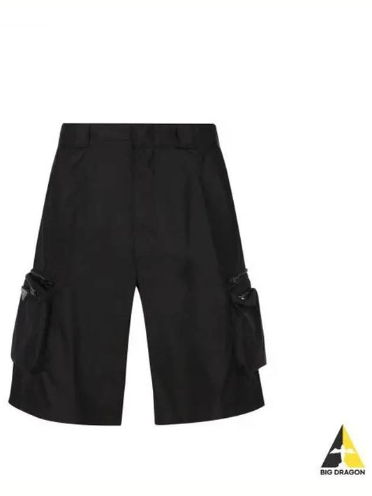 Re-Nylon Bermudas Shorts Black - PRADA - BALAAN 2