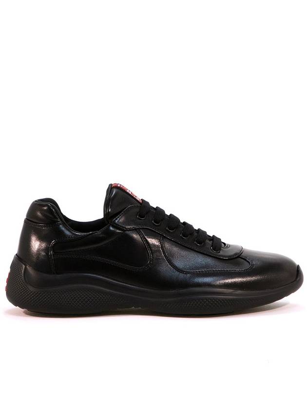 America's Cup Patent Leather Low Top Sneakers Black - PRADA - BALAAN 2