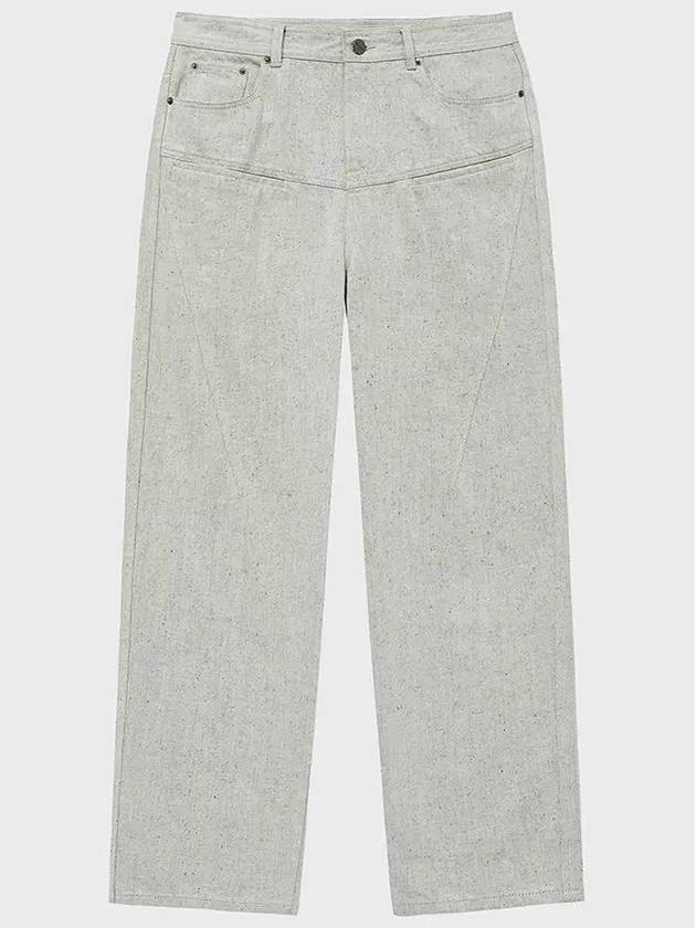 Natural Nef Loose Fit Denim Jeans Ivory - NOIRER - BALAAN 3