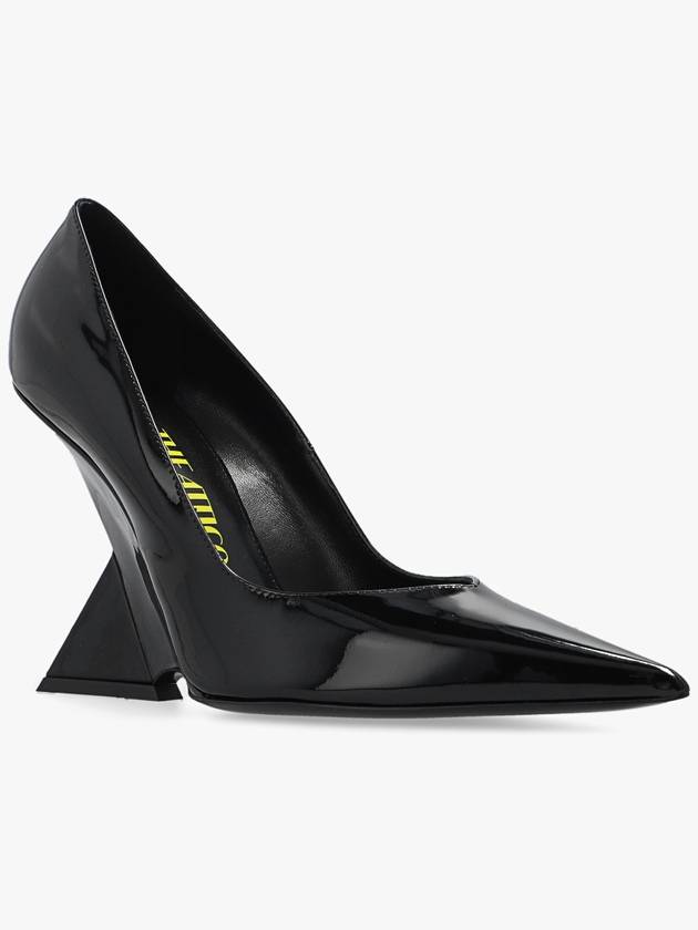 The Attico ‘Cheope’ Patent Leather Wedge Mules, Women's, Black - THE ATTICO - BALAAN 4