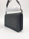 Boy  Cossbody Bag Grained Calfskin Ruthenium Black - CHANEL - BALAAN 5