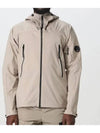 Lens Wappen Pro Tek Hooded Jacket Beige - CP COMPANY - BALAAN 2