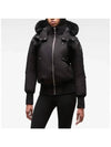 Women's Original Debbie Bomber Jacket Black Fox Fur Black - MOOSE KNUCKLES - BALAAN 4