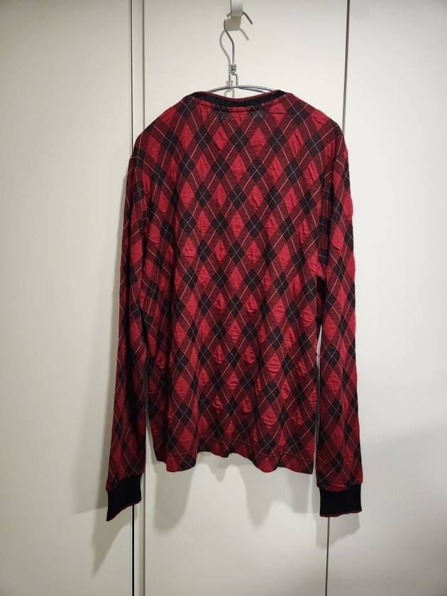 Red argyle check knit Antonio Malas - ANTONIO MARRAS - BALAAN 4