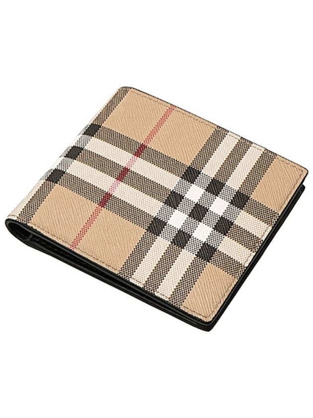 Check Pattern Half Halfwallet Beige - BURBERRY - BALAAN 5