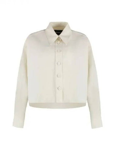 Collar button up crop shirt 271181 - FABIANA FILIPPI - BALAAN 1