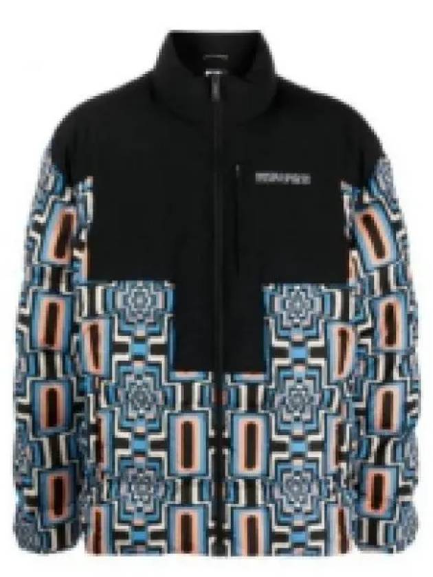 Geometric Print Quilted Zipper Padded - MARCELO BURLON - BALAAN 2