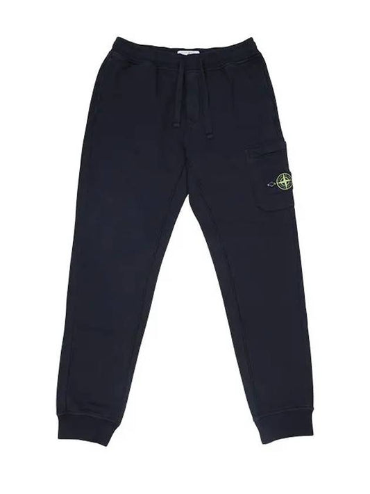 Cotton Fleece Cargo Truck Pants Black - STONE ISLAND - BALAAN 2