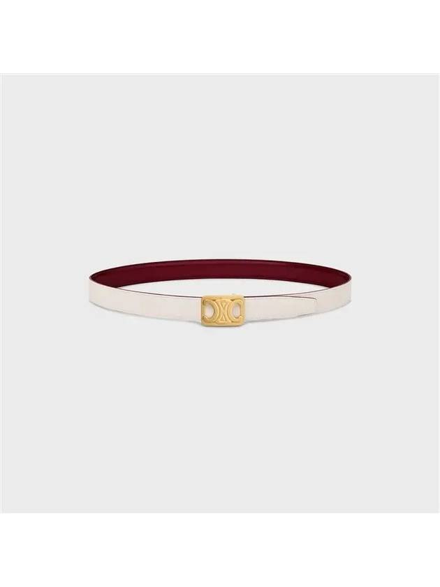 Frame Triomphe Reversible Medium Belt Light Burgundy White - CELINE - BALAAN 5